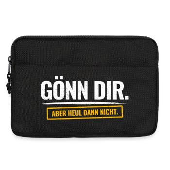 Gönn Dir. Aber Heul Dann Nicht. Lustiger Spruch - Laptoptasche 13" - Schwarz - Vorne