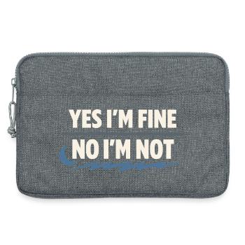 Perimenopause Humor Perimenopause - Laptoptasche 13" - Grau meliert - Vorne