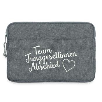 Team Hen Party Heart - Laptop bag 13" - heather grey - Front
