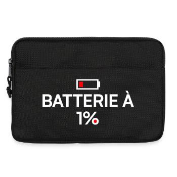 1% humor modern fatigue battery - Laptop bag 13" - black - Front