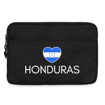 Heart with Honduran flag, I love Honduras - Laptop bag 13" - black - Front