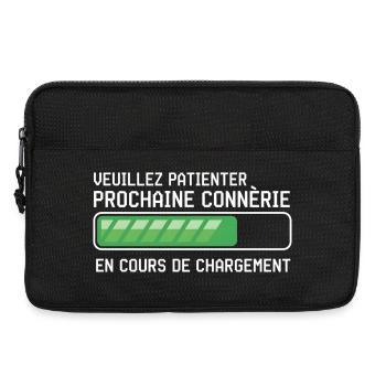 Father's Day Gift Man Humor Dad Anniversai - Laptop bag 13" - black - Front