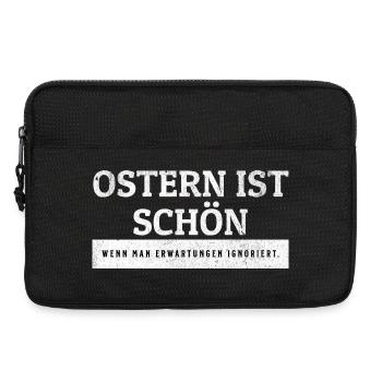 SARKASMUS - Ostern ist schön ohne Erwartungen. - Laptoptasche 13" - Schwarz - Vorne