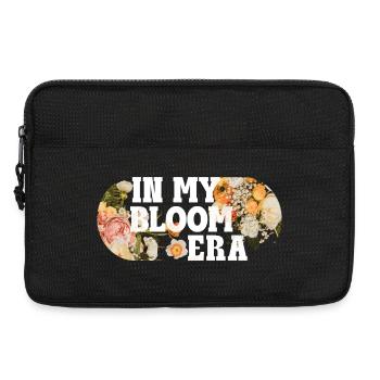 Ambiances de l’ère Bloom – Dicton fleuri rétro - Sacoche pour ordinateur portable 13 pouces - noir - Devant