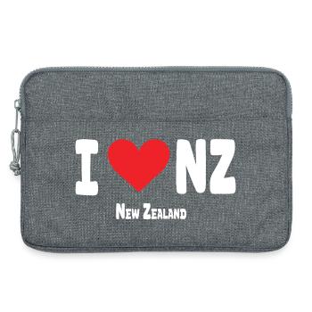 Ich liebe Neuseeland - Laptoptasche 13" - Grau meliert - Vorne