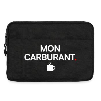 MON CARBURANT | Humour café - Sacoche pour ordinateur portable 13 pouces - noir - Devant