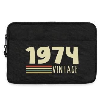1974-Anniversary-1974-Retro-1974 - Laptop bag 13" - black - Front