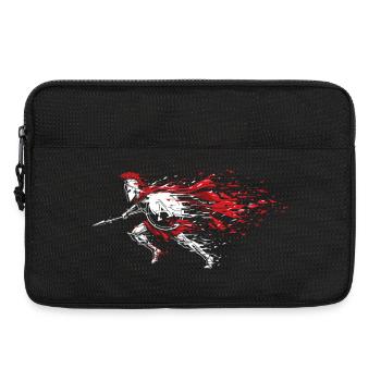 Spartiate Vitesse Éclats Mascotte Spartan Dash - Sacoche pour ordinateur portable 13 pouces - noir - Devant
