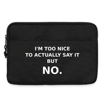 PeoplePleaser - Laptoptasche 13" - Schwarz - Vorne