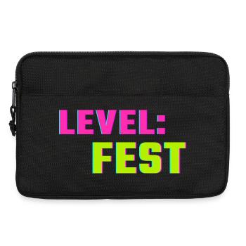 Chemise Level Fest – Festival du Printemps Style Fest - Sacoche pour ordinateur portable 13 pouces - noir - Devant