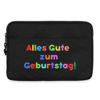 Alles Gute zum Geburtstag - Laptoptasche 13" - Schwarz - Vorne
