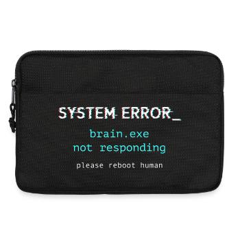 Systemfehler ‒ brain.exe reagiert nicht - Laptoptasche 13" - Schwarz - Vorne