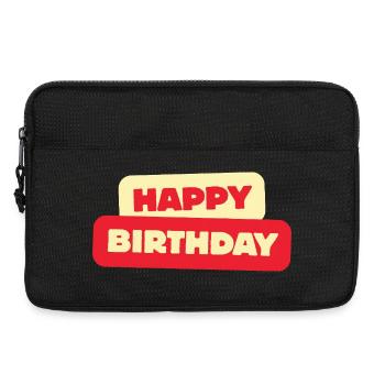 Bon anniversaire - Sacoche pour ordinateur portable 13 pouces - noir - Devant