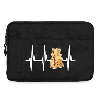 I love Swiss cheese - Laptop bag 13" - black - Front