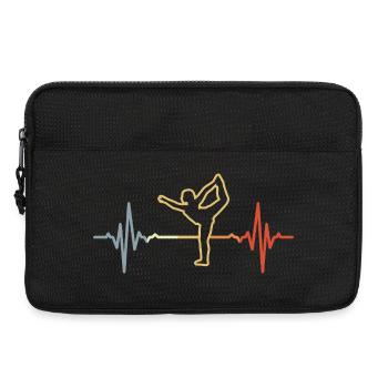 Yoga Heartbeat Retro Look - Laptop bag 13" - black - Front