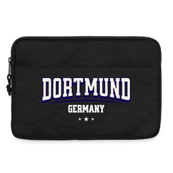 Maillot de Dortmund pour les supporters allemands - Sacoche pour ordinateur portable 13 pouces - noir - Devant
