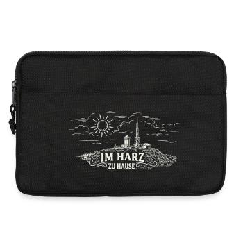 Im Harz zu Hause Berglandschaft Logo - Laptoptasche 13" - Schwarz - Vorne