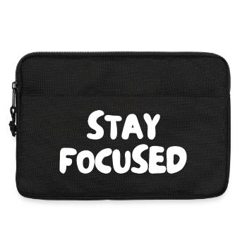 Stay focused - Laptop bag 13" - black - Front