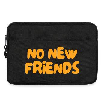 no new friends - Laptop bag 13" - black - Front