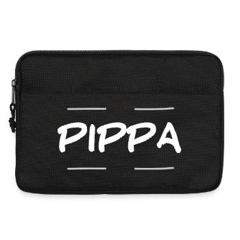 Pippa name - Laptop bag 13" - black - Front