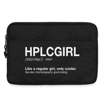 High performance liquid chromatography HPLC Girl - Laptop bag 13" - black - Front