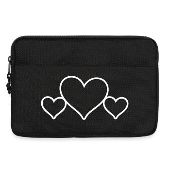 Hearts Symbol Love - Laptop bag 13" - black - Front