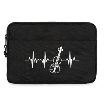 Violin heartbeat - Laptop bag 13" - black - Front