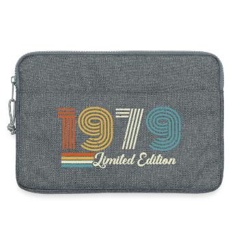 47. Geburtstag 1979 Jahrgang 1979  - Laptoptasche 13" - Grau meliert - Vorne
