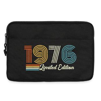 50th birthday 1976 Born 1976 - Laptop bag 13" - black - Front