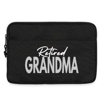 Oma im Ruhestand - Laptoptasche 13" - Schwarz - Vorne