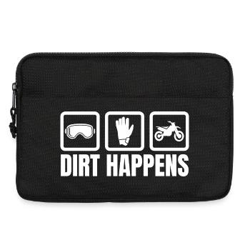 Dirt Happens - Laptop bag 13" - black - Front