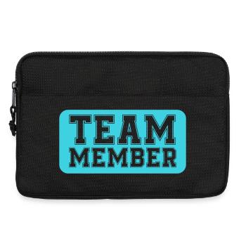 Team Member Typography Badge - Laptop bag 13" - black - Front