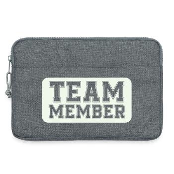 Varsity-style team member - Laptop bag 13" - heather grey - Front