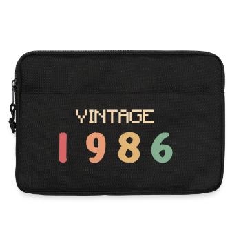 Vintage Aquarell 40 Jahre Vierziger Party 1986 - Laptoptasche 13" - Schwarz - Vorne