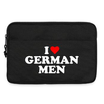 Ich liebe Deutsche Männer - Laptoptasche 13" - Schwarz - Vorne