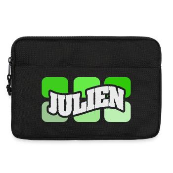 Julien Graffiti Neon Logo - Laptoptasche 13" - Schwarz - Vorne