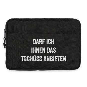 Darf ich Ihnen das Tschüss anbieten - Laptoptasche 13" - Schwarz - Vorne