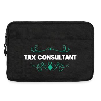 Conception d’ornements pour conseiller fiscal - Sacoche pour ordinateur portable 13 pouces - noir - Devant