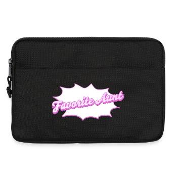 Lettrage préféré de tante pour votre tante préférée - Sacoche pour ordinateur portable 13 pouces - noir - Devant