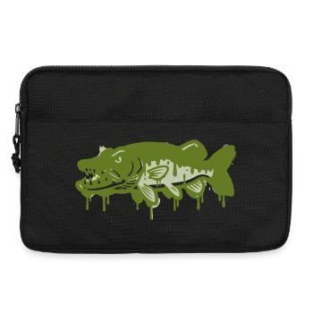 Hecht Tropfen Silhouette - Laptoptasche 13" - Schwarz - Vorne