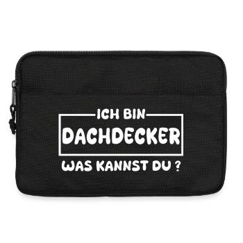 Dachdecker: Was kannst du? - Laptoptasche 13" - Schwarz - Vorne