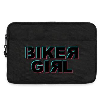 Biker girl glitch - Laptop bag 13" - black - Front