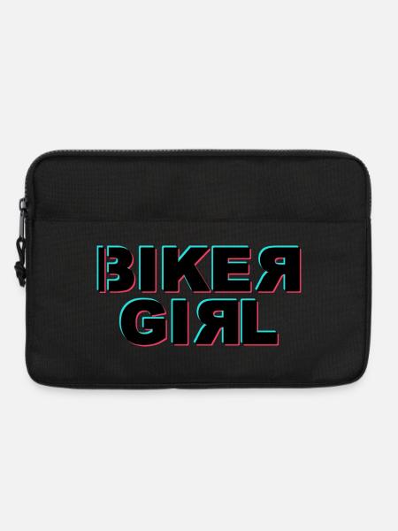Biker girl glitch - Laptop bag 13" - black