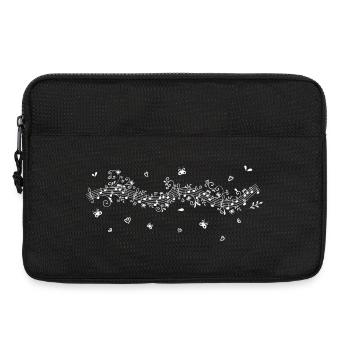 Notes de musique - Sacoche pour ordinateur portable 13 pouces - noir - Devant
