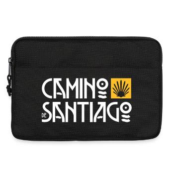 Camino de Santiago | Jakobsweg | Art Deco Typo - Laptoptasche 13" - Schwarz - Vorne