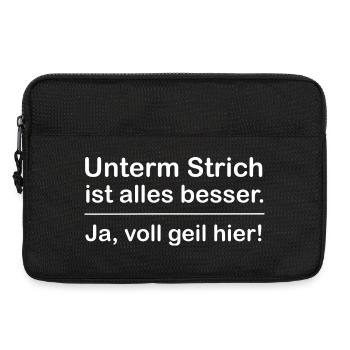 Kreativer Spruch für Untergrundfreunde - Laptoptasche 13" - Schwarz - Vorne