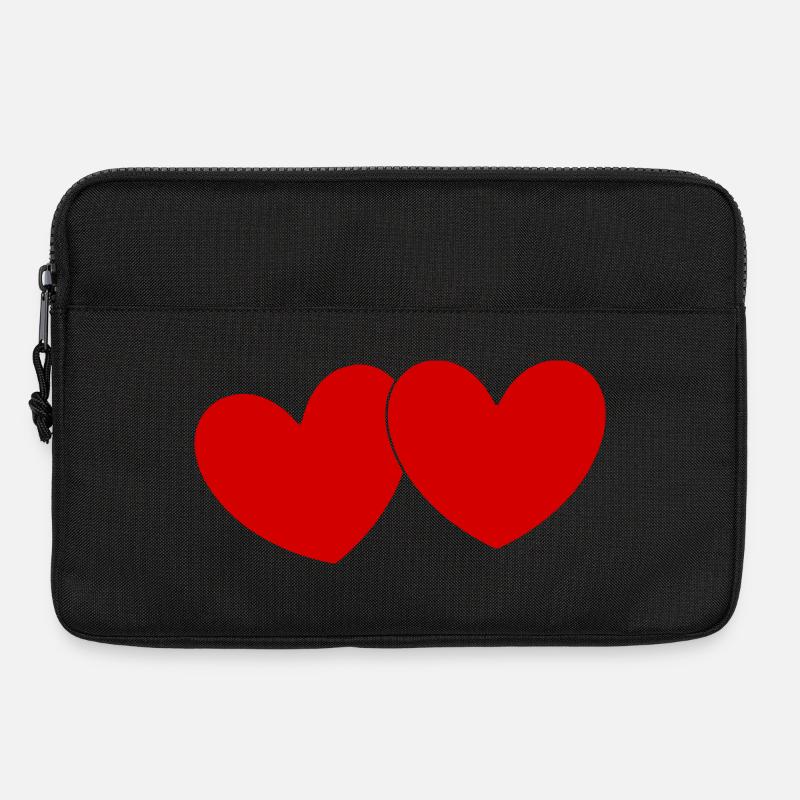 Herz Valentinstag Geschenk Valentinstag - Laptoptasche 13" - Schwarz