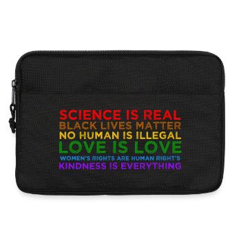 Wissenschaft ist echte Black Lives Matter - Laptoptasche 13" - Schwarz - Vorne