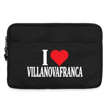 t-shirt Io amo Villanovafranca t-shirt Sardegna - Laptop bag 13" - black - Front