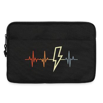 Vintage Electrician HeartLine - Laptop bag 13" - black - Front